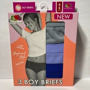 Women's Sz 5 Boyfriend Style Boy Brief Panties